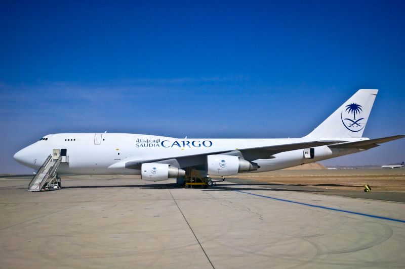 work Starts in Saudia Cargo. Jedda. year 2014. MSN 24837, reg. 4L-ACE